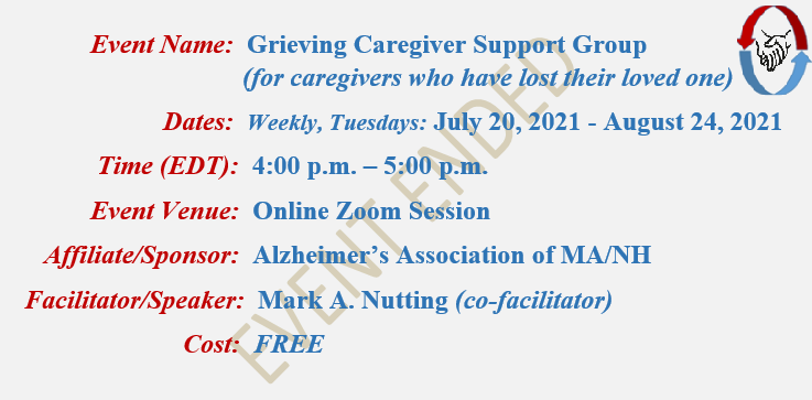 Alzheimers Caregivers Group Mark A Nutting Facilitator, Alzheimer's Association