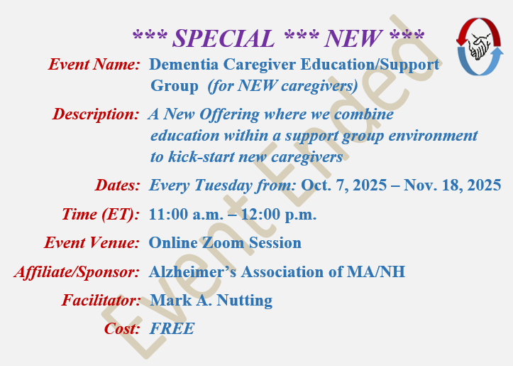 Alzheimers Caregivers Support Group Mark A Nutting Facilitator, Alzheimer's Association