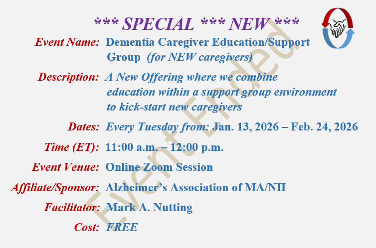 Dementia Caregiver Support Groups with Mark A Nutting, Facilitator Community