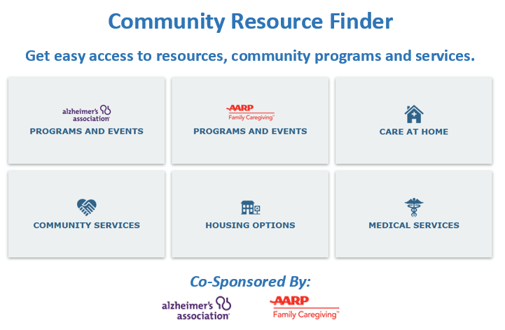 Alzheimers Association AARP Community Resource Finder