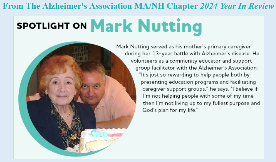 Alzheimer's Association Spotlight on Mark A. Nutting